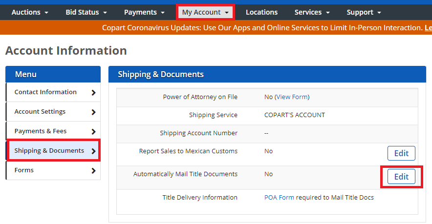 Where Can I Locate My Buyer Number for Copart ?