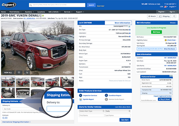 Copart Car Auctions in Virginia - 100% Online Auto Auctions