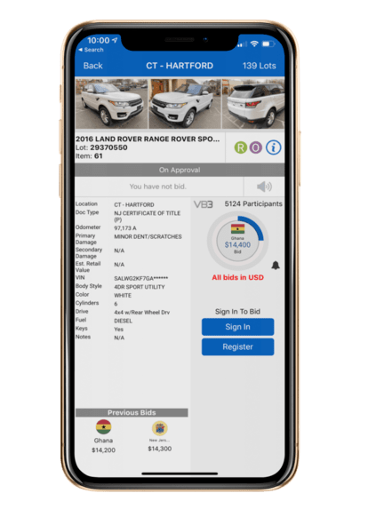 Copart Mobile Auction Window