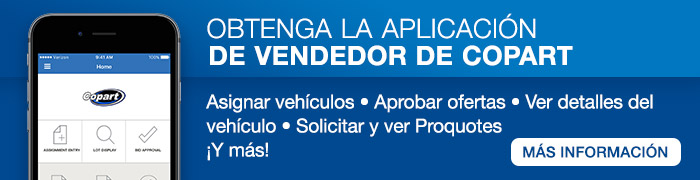 Aplicación de vendedor de Copart