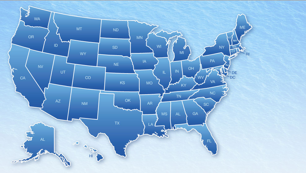 Map of United States